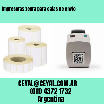 impresoras zebra para cajas de envio