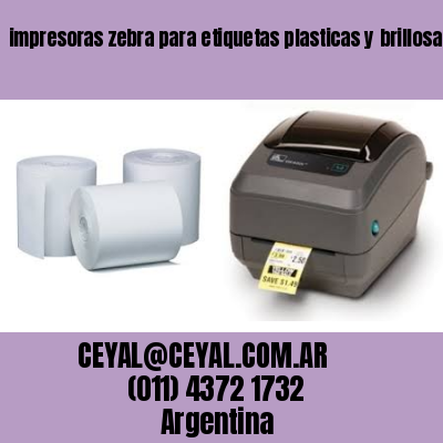 impresoras zebra para etiquetas plasticas y brillosas