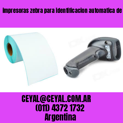 impresoras zebra para identificacion automatica de productos