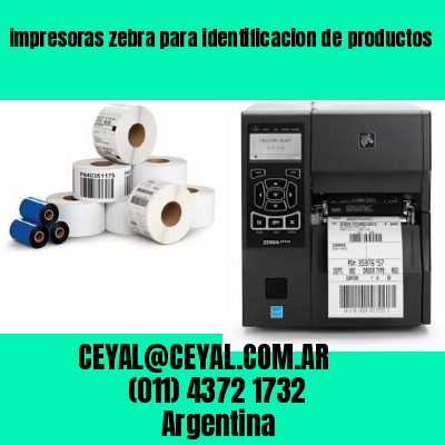 impresoras zebra para identificacion de productos