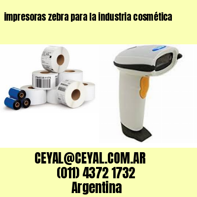 impresoras zebra para la industria cosmética