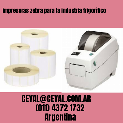 impresoras zebra para la industria frigorífico