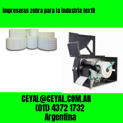 impresoras zebra para la industria textil