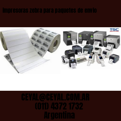 impresoras zebra para paquetes de envio