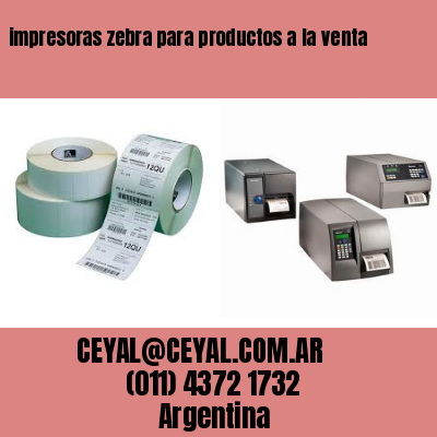 impresoras zebra para productos a la venta