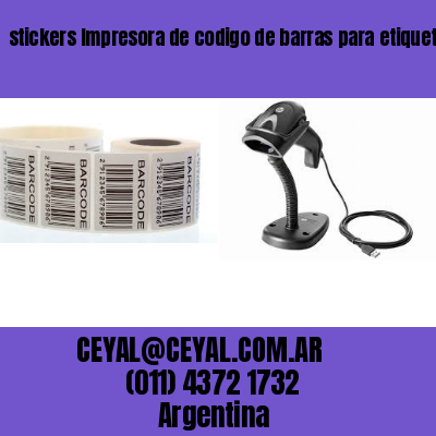 stickers Impresora de codigo de barras para etiquetas térmi