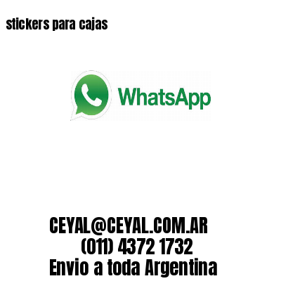 stickers para cajas