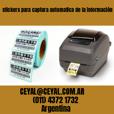 stickers para captura automatica de la información