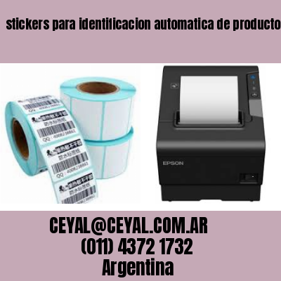 stickers para identificacion automatica de productos