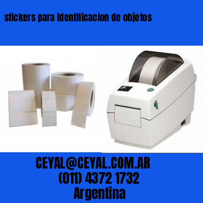 stickers para identificacion de objetos