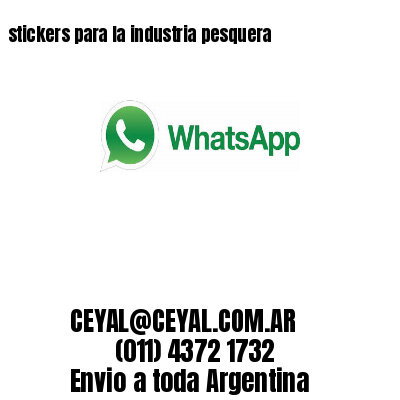 stickers para la industria pesquera