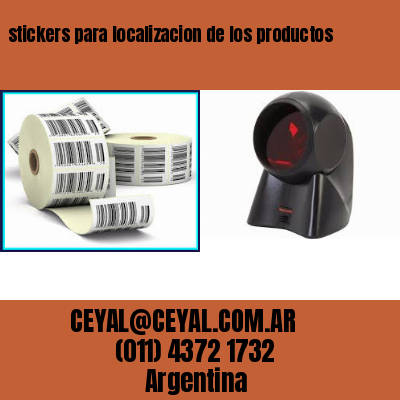 stickers para localizacion de los productos