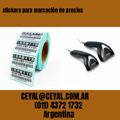 stickers para marcación de precios