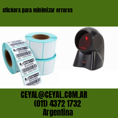 stickers para minimizar errores