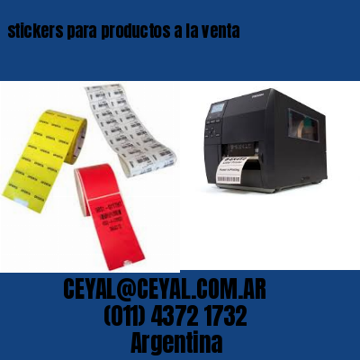 stickers para productos a la venta