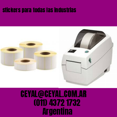 stickers para todas las industrias