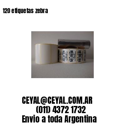 120 etiquetas zebra