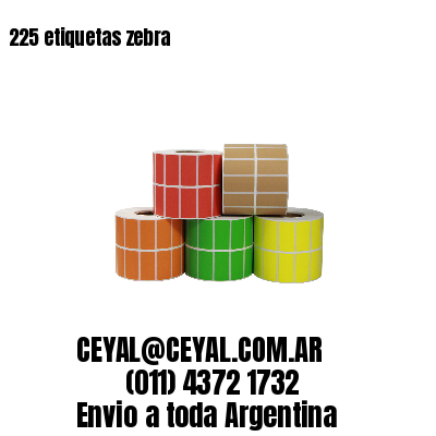 225 etiquetas zebra