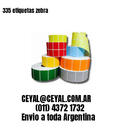 335 etiquetas zebra