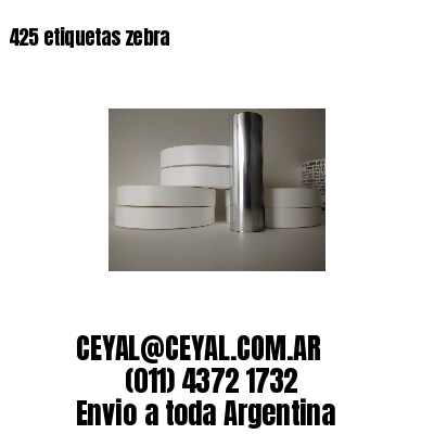 425 etiquetas zebra