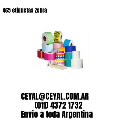 465 etiquetas zebra