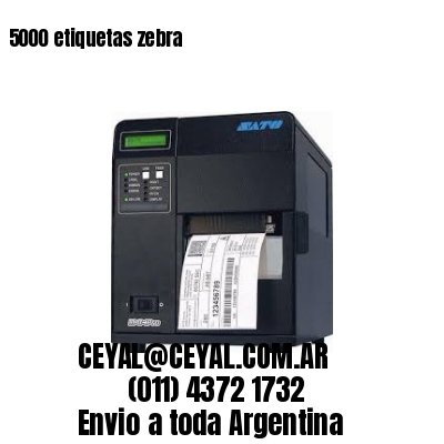 5000 etiquetas zebra