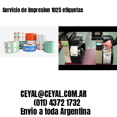 Servicio de impresion 1025 etiquetas