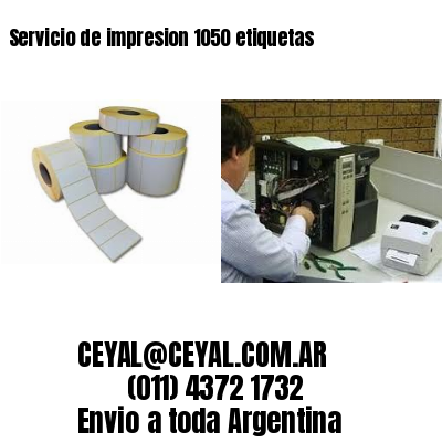 Servicio de impresion 1050 etiquetas