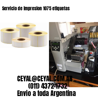 Servicio de impresion 1075 etiquetas