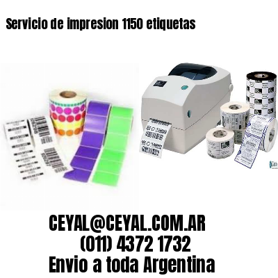 Servicio de impresion 1150 etiquetas