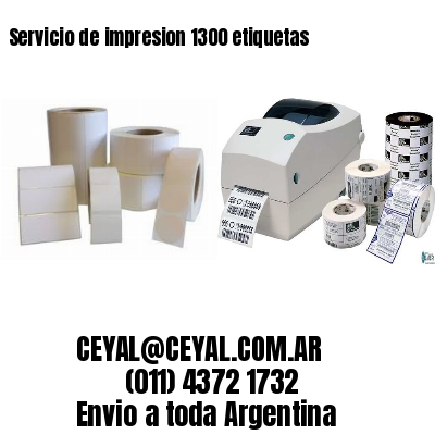 Servicio de impresion 1300 etiquetas