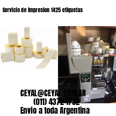 Servicio de impresion 1425 etiquetas