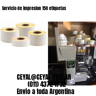 Servicio de impresion 150 etiquetas