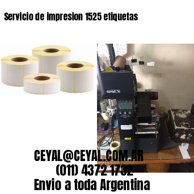 Servicio de impresion 1525 etiquetas