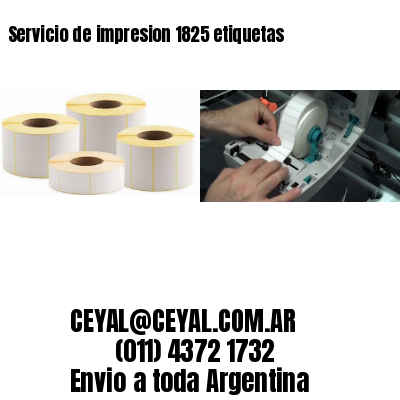 Servicio de impresion 1825 etiquetas