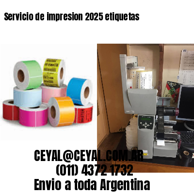 Servicio de impresion 2025 etiquetas