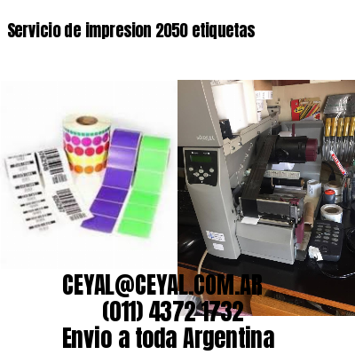 Servicio de impresion 2050 etiquetas