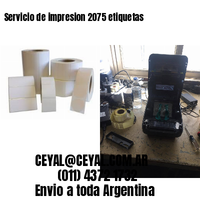 Servicio de impresion 2075 etiquetas