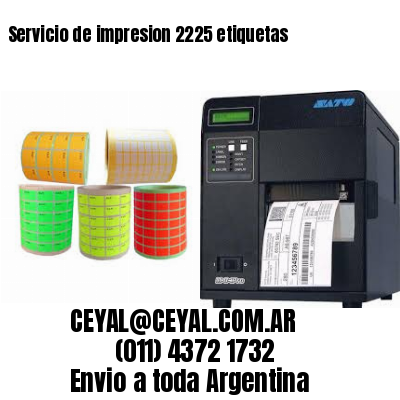 Servicio de impresion 2225 etiquetas