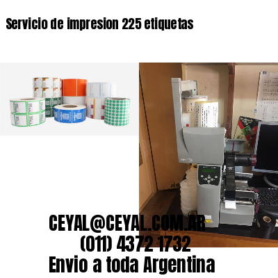 Servicio de impresion 225 etiquetas