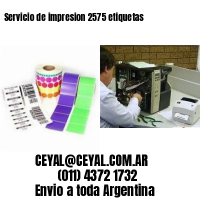 Servicio de impresion 2575 etiquetas
