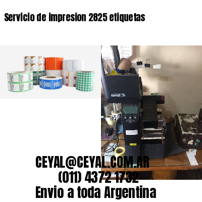 Servicio de impresion 2825 etiquetas
