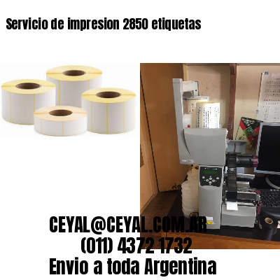 Servicio de impresion 2850 etiquetas