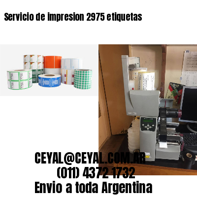 Servicio de impresion 2975 etiquetas