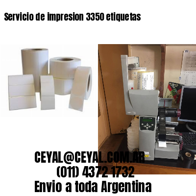 Servicio de impresion 3350 etiquetas