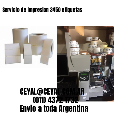 Servicio de impresion 3450 etiquetas