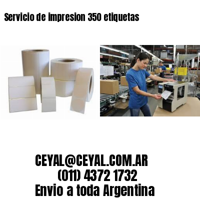 Servicio de impresion 350 etiquetas