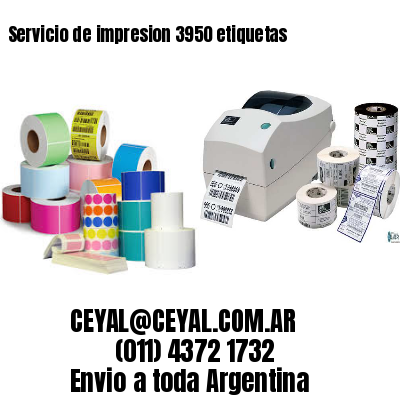 Servicio de impresion 3950 etiquetas