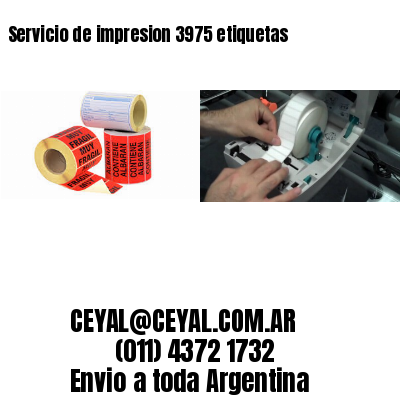 Servicio de impresion 3975 etiquetas
