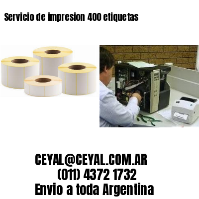 Servicio de impresion 400 etiquetas